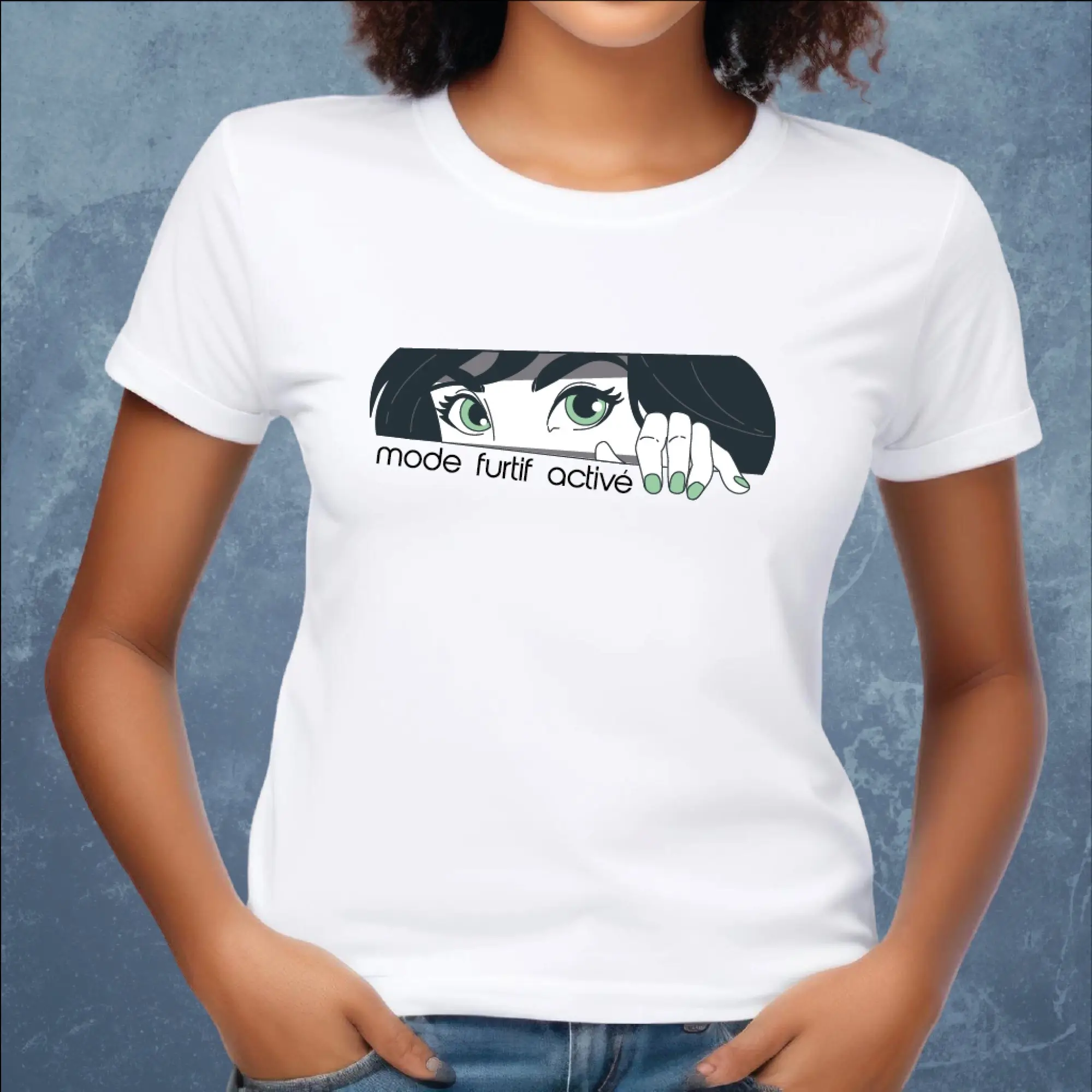 T-shirt humour – “Mode furtif activé”